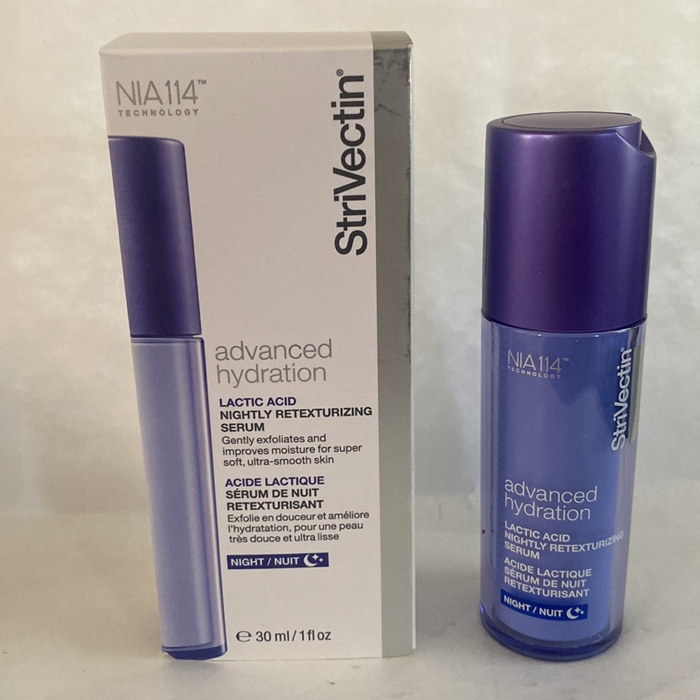 STRIVECTIN Lactic Acid Nightly Retexturizing Serum 1 oz NIB $79 - Picture 8 of 10